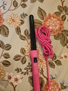 Pink Curling Wand Hair Styler for Women